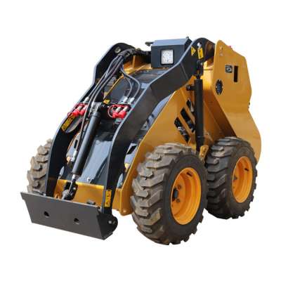 2018 Chinese mini skid steer loader wheel loader with pallet fork bobcat made in china